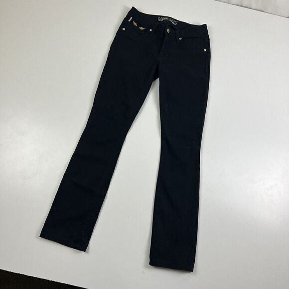 Robins Jean Women's Black Marilyn Style#SP8072GLD Gold Jeans Size 26 X 30 - Picture 10 of 16